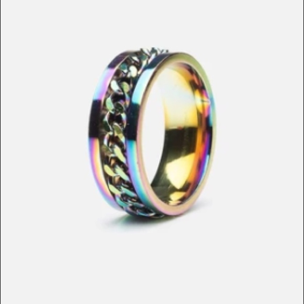 Chrome chain ring